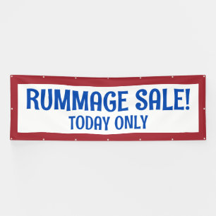 Rummage Sale! Custom Patriotic Banner
