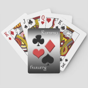 Rummy-Silver Metal Look Playing Cards