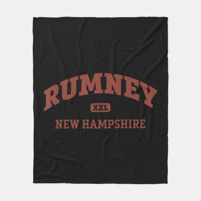 Rumney College Style Rock Climbing Area Design  Fleece Blanket (Front)