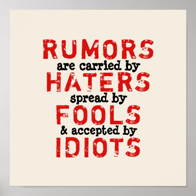 RUMORS - CHANGE COLOR / Canvas Option - Poster (Front)
