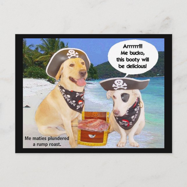 Rump Roast Pirate Booty Postcard (Front)