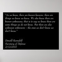 Rumsfeld's Known