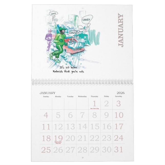 Run 2013 - Calendar for Runners (Jan 2026)