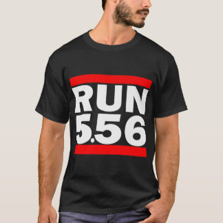Run 5.56 Long Gun AR 15 Premium T-Shirt