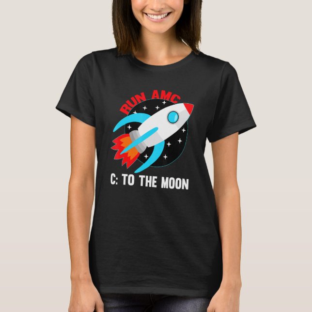 Run AMC To The Moon T-Shirt (Front)