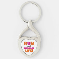 Run and Embrace Life Orange Pink