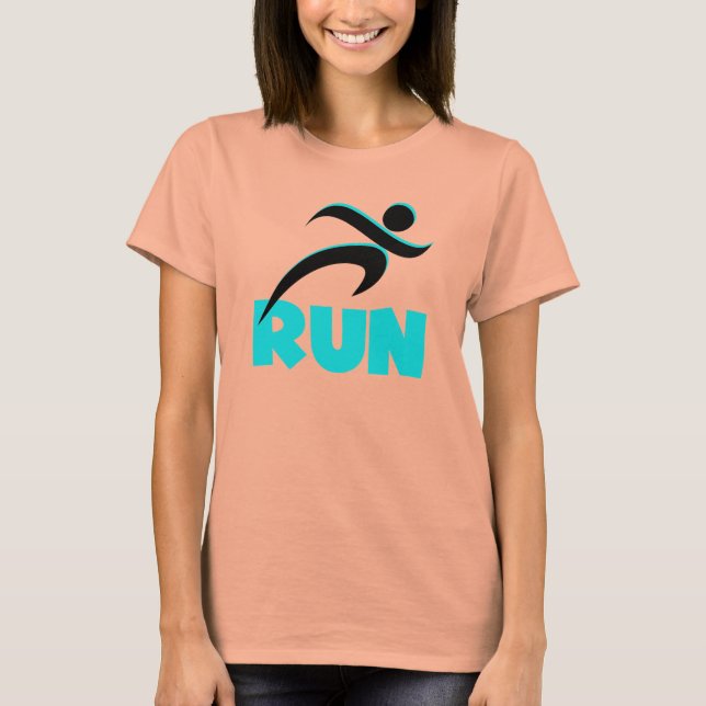 RUN Aqua T-Shirt (Front)