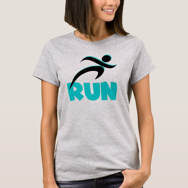 RUN Aqua T-Shirt (Front)