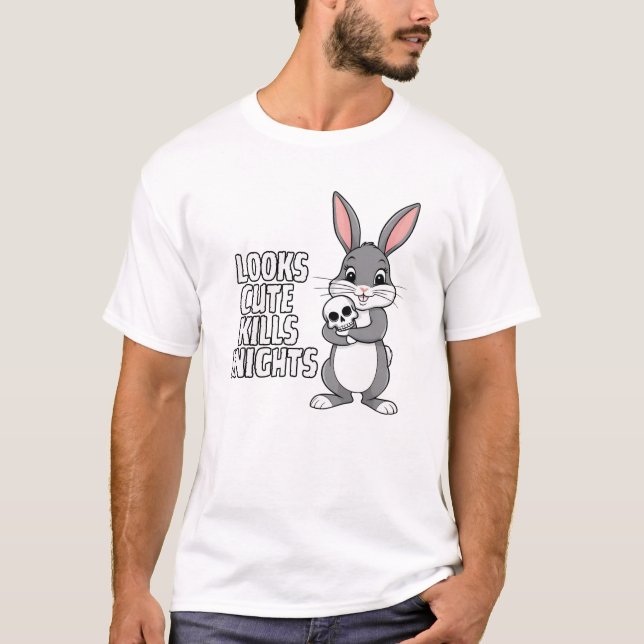 Run Away Funny Mediaeval Fantasy Design T-Shirt (Front)