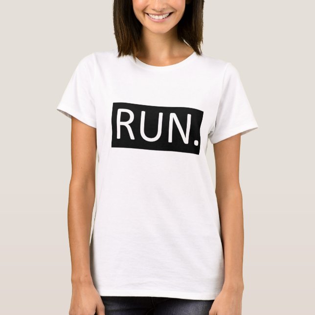 Run. B/W T-Shirt (Front)