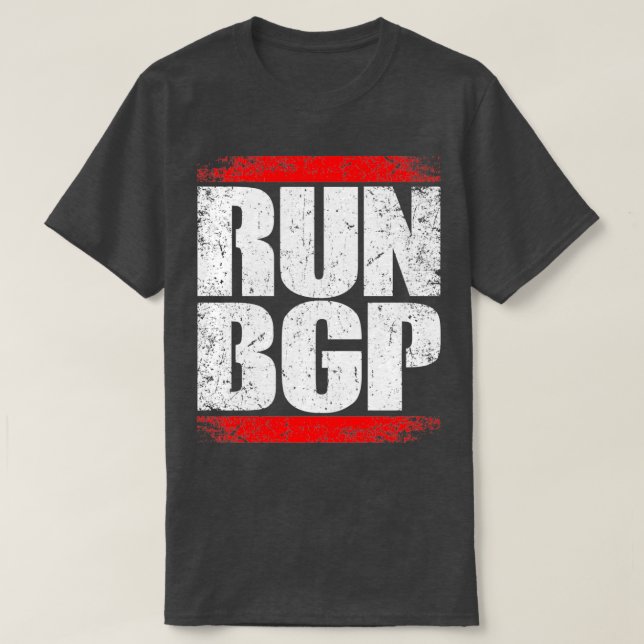 Run BGP Programming Programmer  T-Shirt (Design Front)