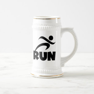 RUN Black Beer Stein