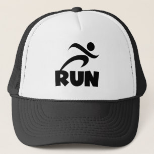 RUN Black Trucker Hat