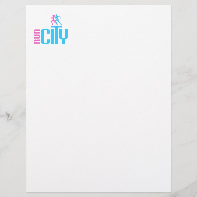 Run city custom letterhead (Front)