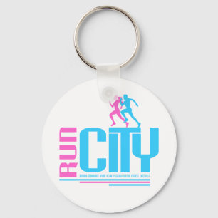Run city key ring