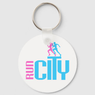 Run city key ring