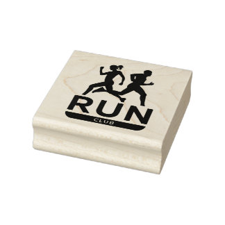 Run Club Rubber Stamp