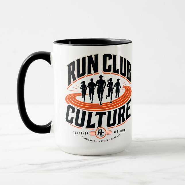 Run Club Running Team Track Mug (Left)