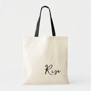 Run Club Tote Bag Rise Script Black Team Kit