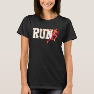 RUN cross crountry track running   for girls women T-Shirt