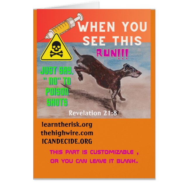 RUN customisable Card (Front)