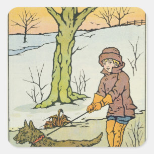 Run, Dandy Run, 20th century Square Sticker