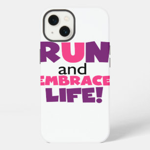 Run Embrace Life Purple Pink iPhone 13 Case