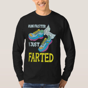 Run Faster I Just Farted Running Sport Triathlon M T-Shirt