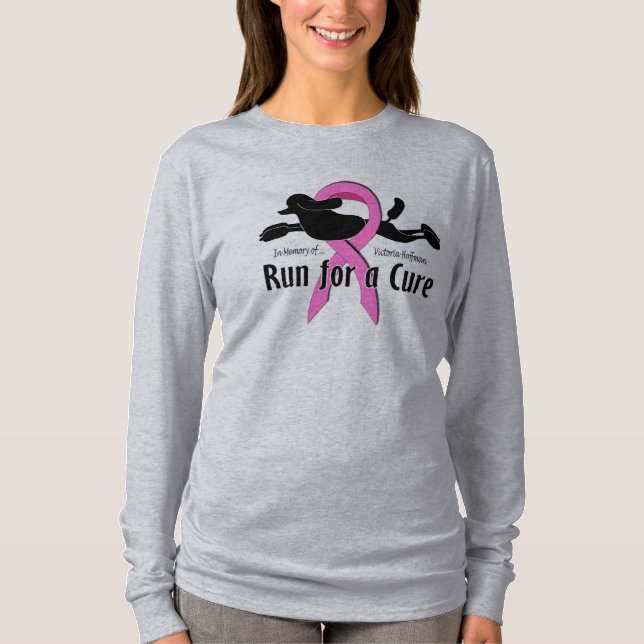 Run for a Cure Women's Long-sleeve Tee (Front)