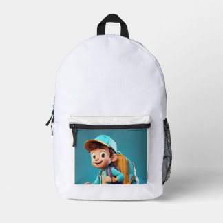 Run for the Bags! School Boy with Backpack Design