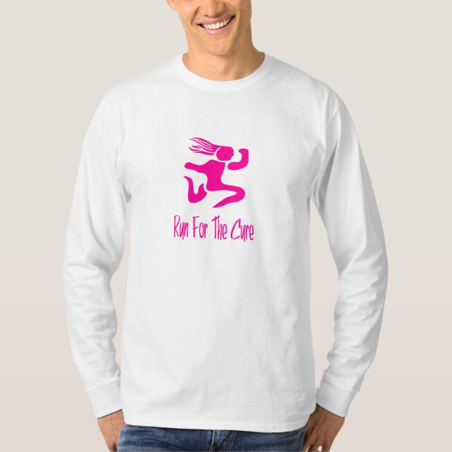 Run For The Cure Unisex Long Sleeve Tee (Front)