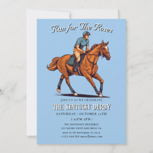 run for the roses Derby Party Invitation