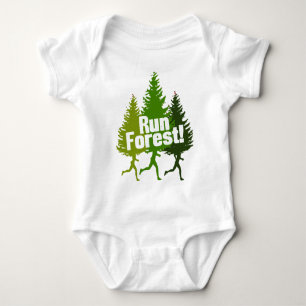 Run Forest, Protect the Earth Day Baby Bodysuit