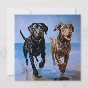 "Run Free, Run Together" Beachside Best Buddies Invitation