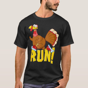 Run Funny Thanksgiving Running 5k Race Turkey Trot T-Shirt