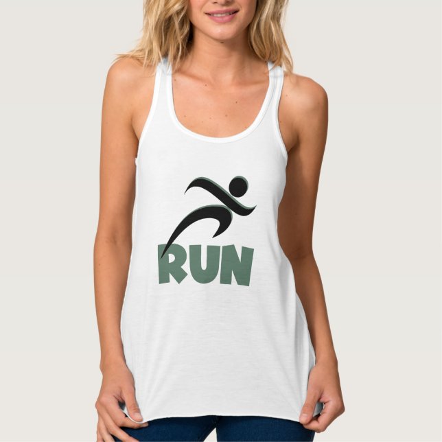 RUN Green Singlet (Front)