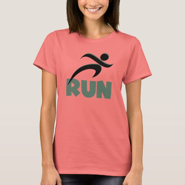 RUN Green T-Shirt (Front)