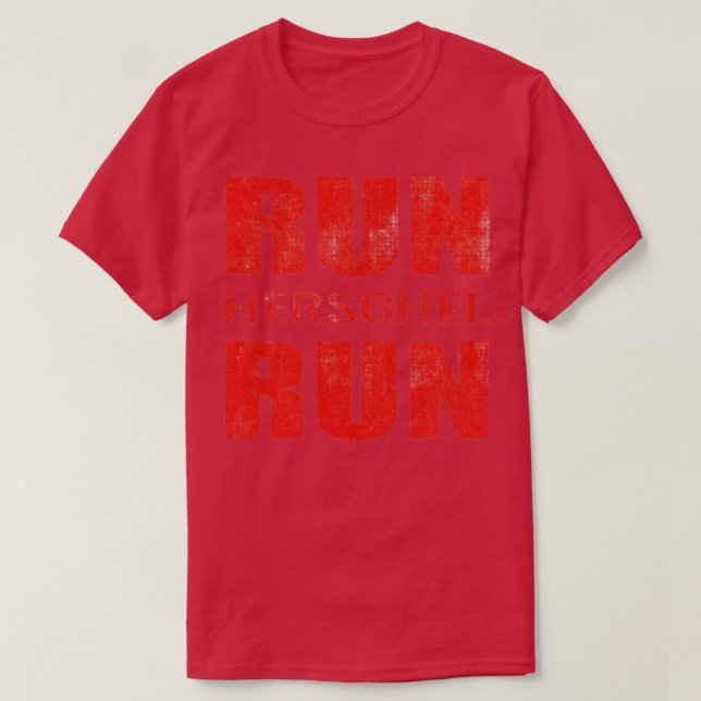 RUN HERSHEL RUN Hershel Walker Senator Georgia 202 T-Shirt (Design Front)