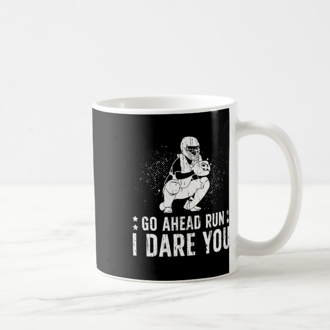 Run I Dare You Softll Catcher Softll Player  Coffee Mug (Right)
