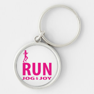 Run, jog and joy key ring