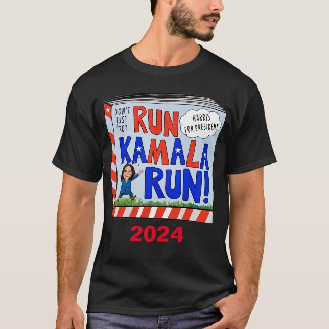 Run Kamala Run T-Shirt (Front)