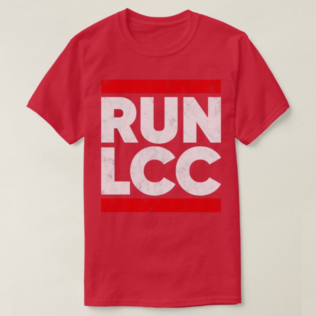 RUN LCC Funny Lancashire Cricket  T-Shirt (Design Front)