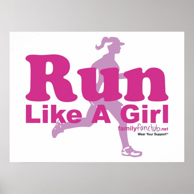Run Like A Girl Poster (Front)