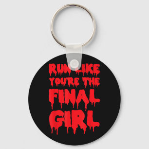 Run Like Youre The Funny Halloween Gym Key Ring