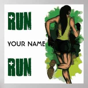 Run Lola Run - Customisable Running Inspritation Poster
