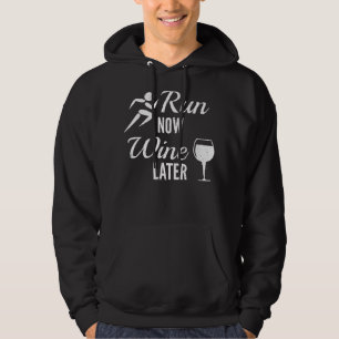 Run Now Wine Later Shirt - Funny Wine Shirt - Runn