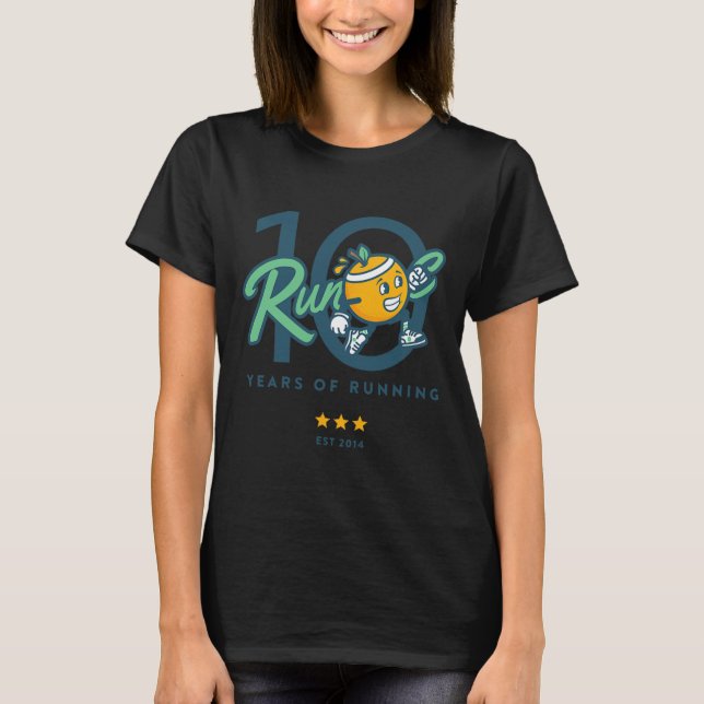 Run Oc 10 Year Anniversary  T-Shirt (Front)