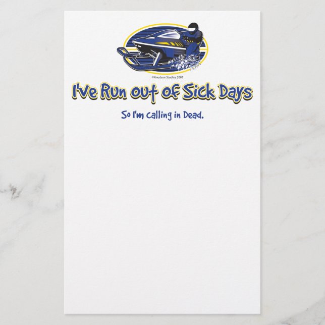 RUN-OUT-OF-SICK-DAYS-[Conve Stationery (Front)