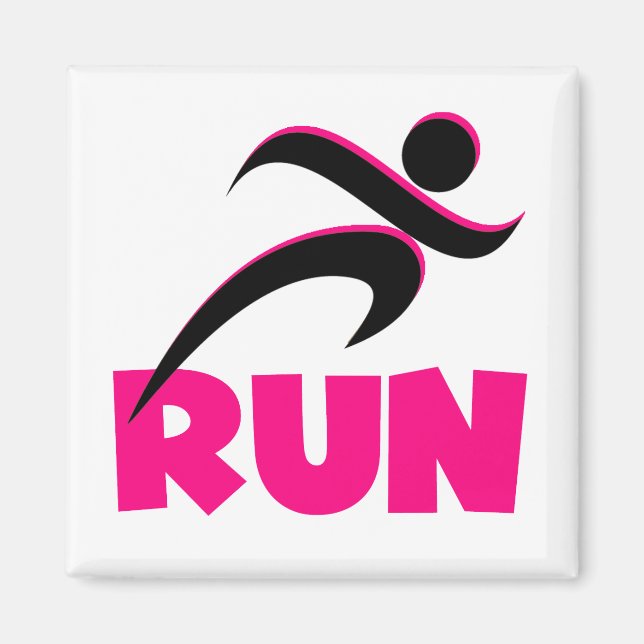 RUN Pink Magnet (Front)