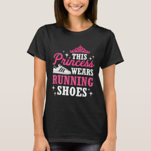 Run Princess Shirt for Girls Women Marathon Race R